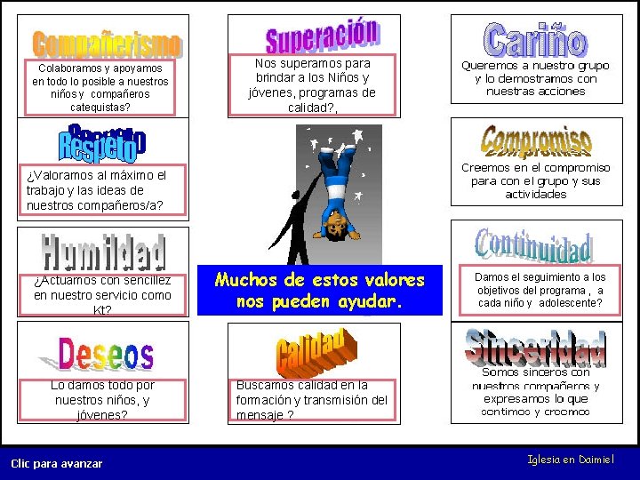 Colaboramos y apoyamos en todo lo posible a nuestros niños y compañeros catequistas? Nos