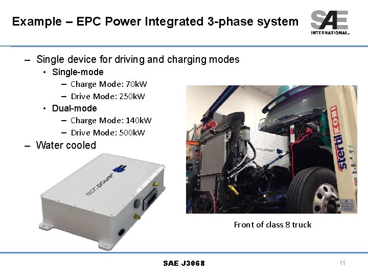 Example – EPC Power Integrated 3 -phase system – Single device for driving and