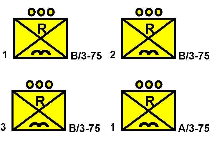 R 1 R B/3 -75 2 R 3 B/3 -75 R B/3 -75 1