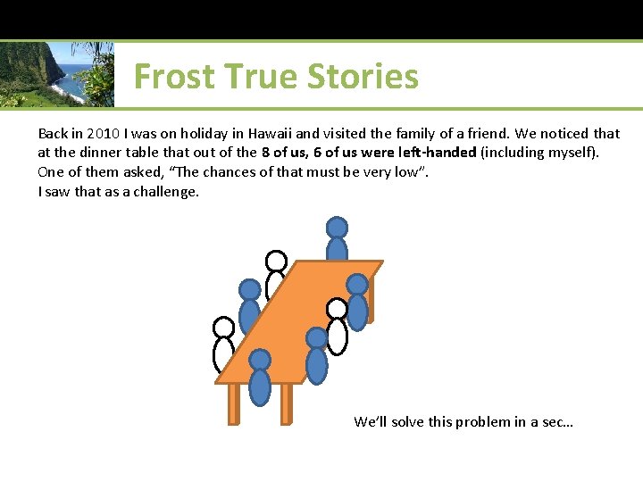 Frost True Stories Back in 2010 I was on holiday in Hawaii and visited