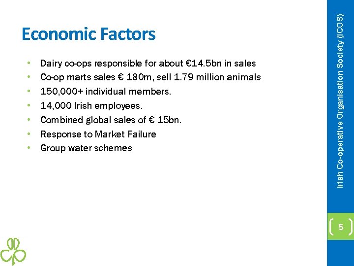  • • Dairy co-ops responsible for about € 14. 5 bn in sales
