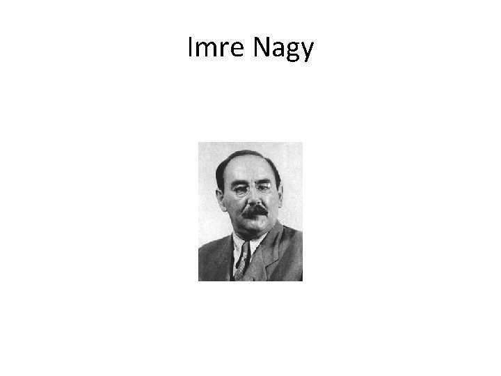 Imre Nagy 