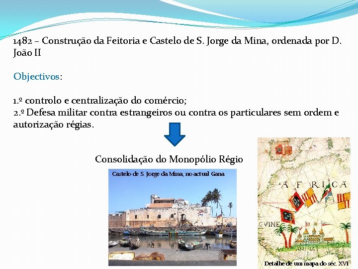 1482 – Construção da Feitoria e Castelo de S. Jorge da Mina, ordenada por