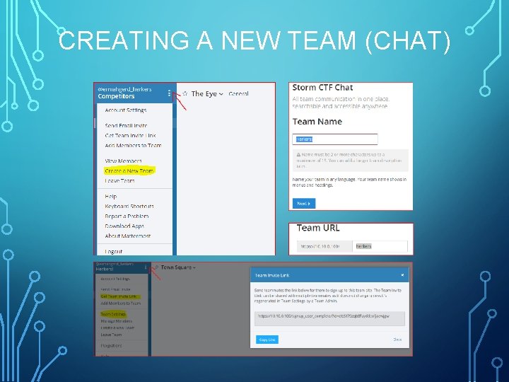 CREATING A NEW TEAM (CHAT) 