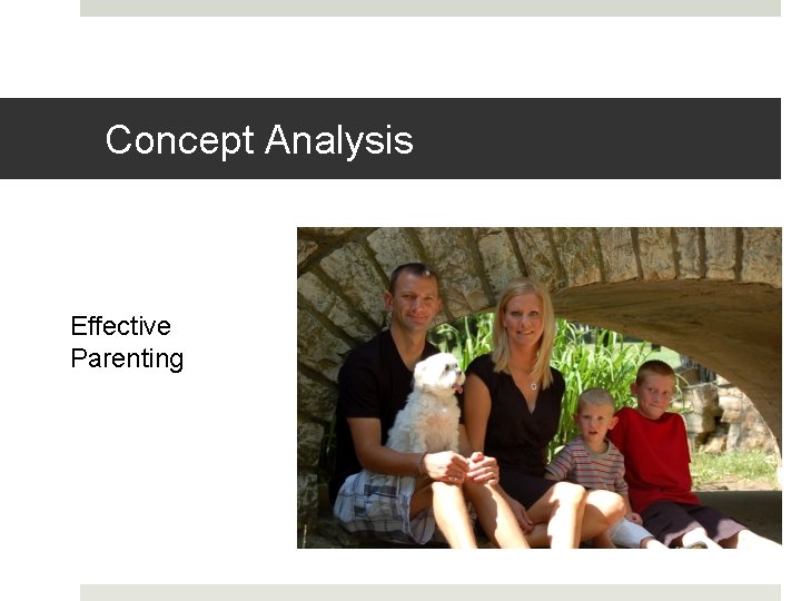 Concept Analysis Effective Parenting 