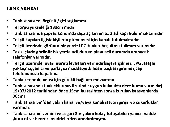 TANK SAHASI • • • Tank sahası tel örgüsü / çiti sağlammı Tel örgü