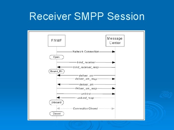 Receiver SMPP Session 