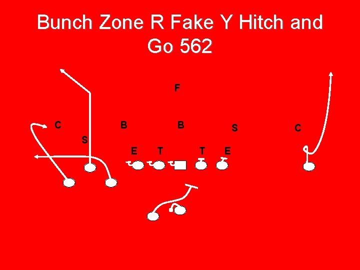 Bunch Zone R Fake Y Hitch and Go 562 F C B S B