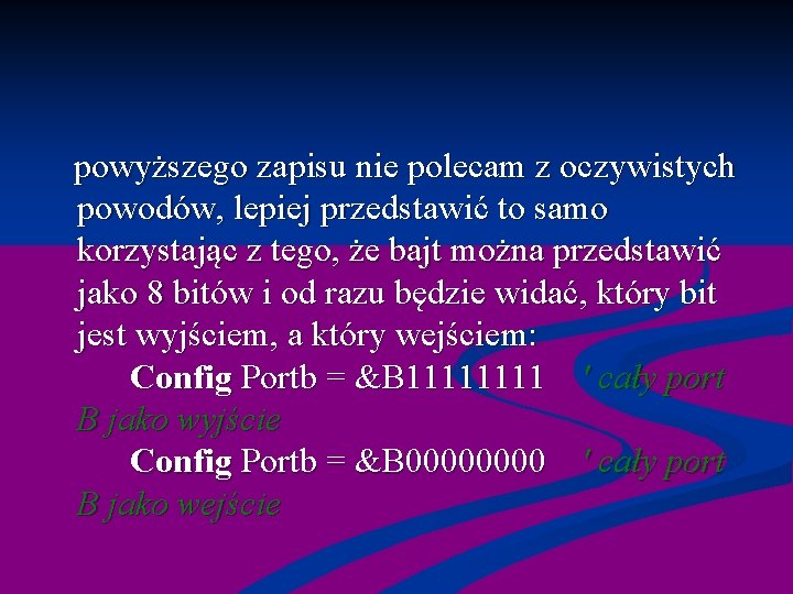  powyższego zapisu nie polecam z oczywistych powodów, lepiej przedstawić to samo korzystając z