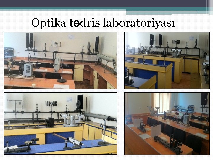 Optika tədris laboratoriyası 