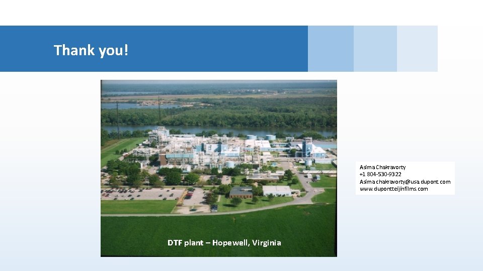 Thank you! Title of Presentation • Presented by: Asima Chakravorty +1 804 -530 -9322