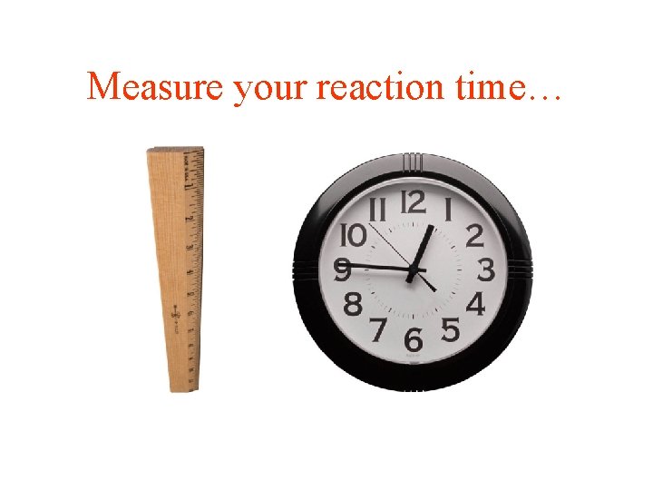 Measure your reaction time… 