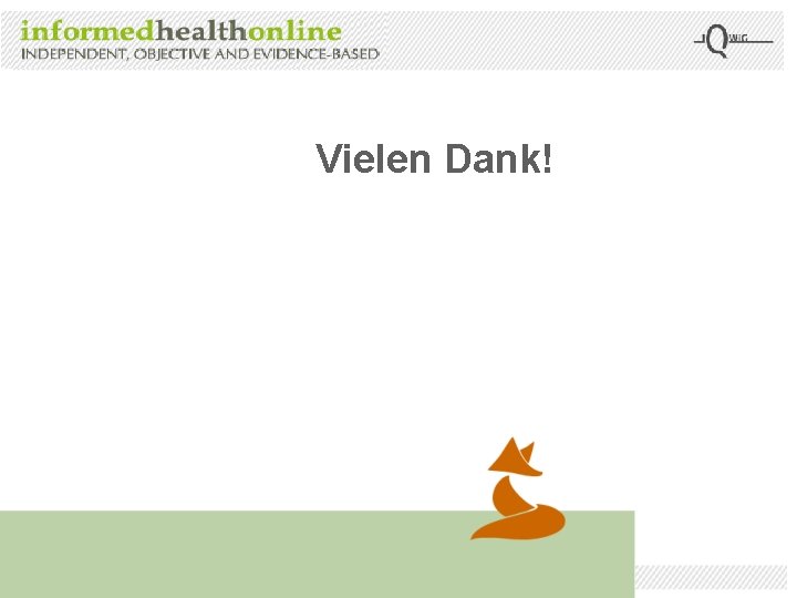 Vielen Dank! 