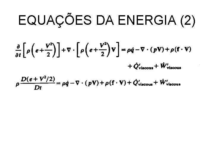EQUAÇÕES DA ENERGIA (2) 