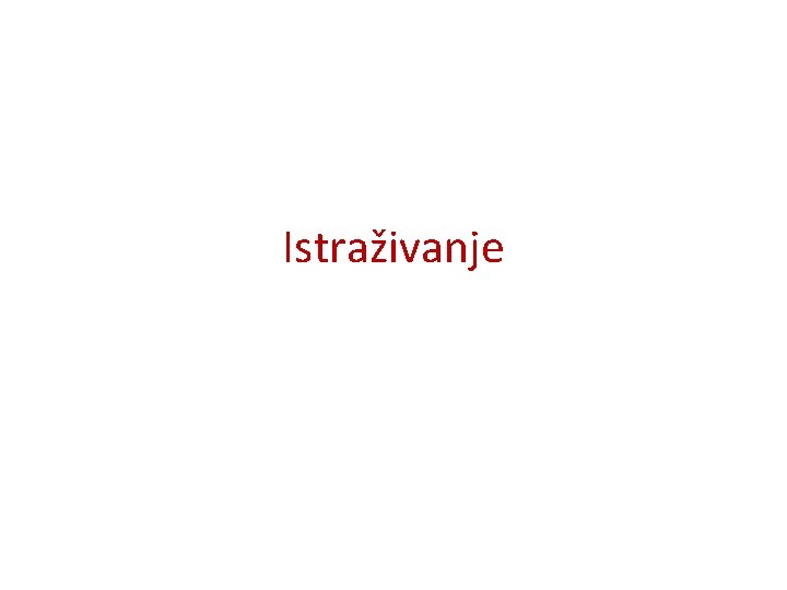 Istraživanje 