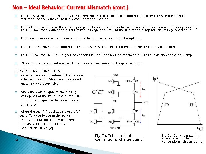 Non – Ideal Behavior: Current Mismatch (cont. ) � � The classical method of