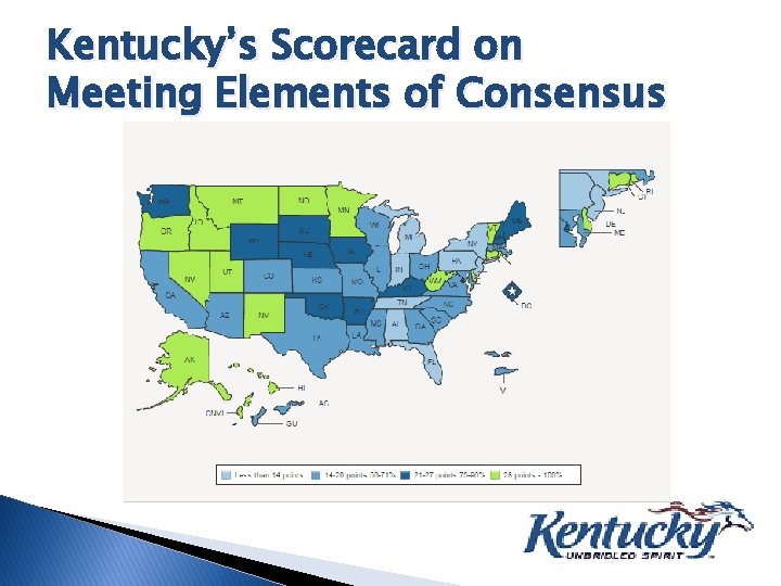 Kentucky’s Scorecard on Meeting Elements of Consensus 