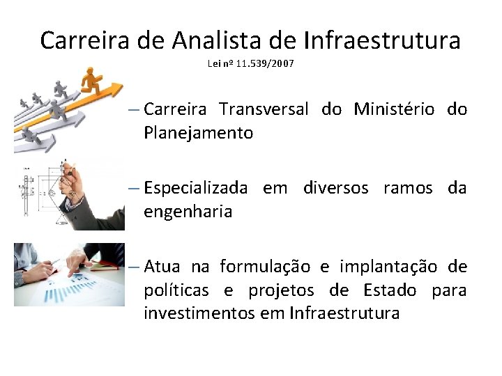 Carreira de Analista de Infraestrutura Lei nº 11. 539/2007 – Carreira Transversal do Ministério