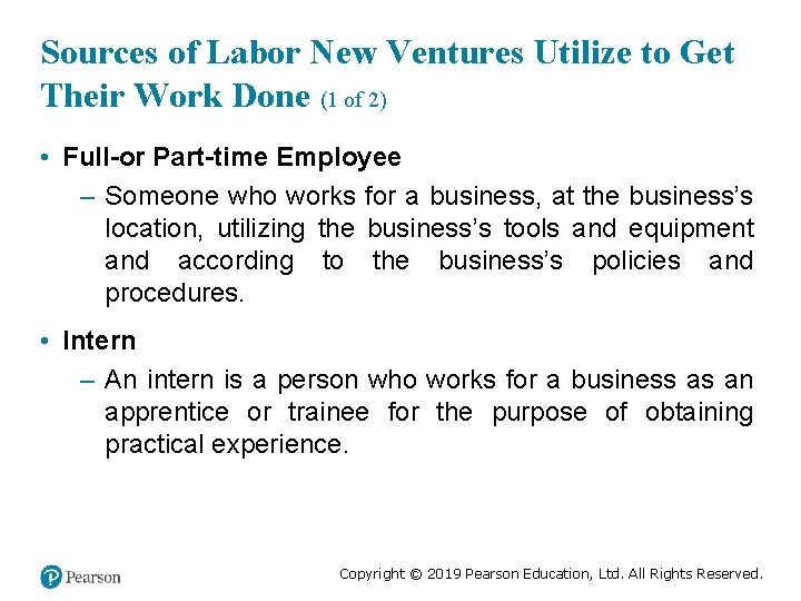 Sources of Labor New Ventures Utilize to Get Their Work Done (1 of 2)