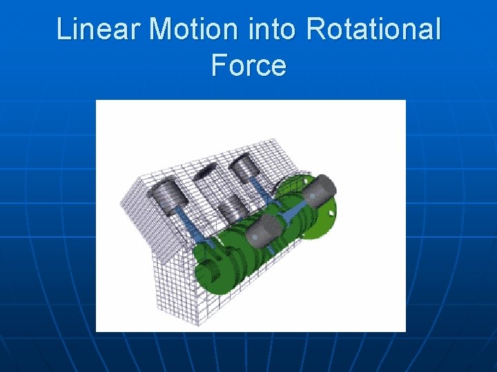 Linear Motion into Rotational Force 