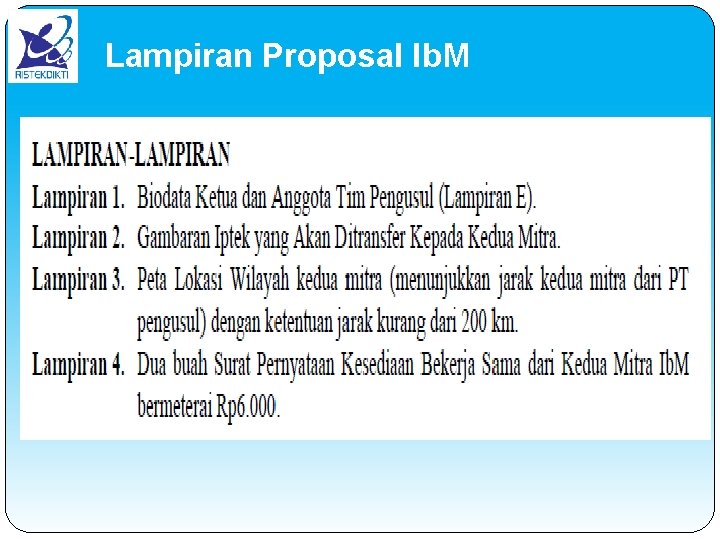 Lampiran Proposal Ib. M 