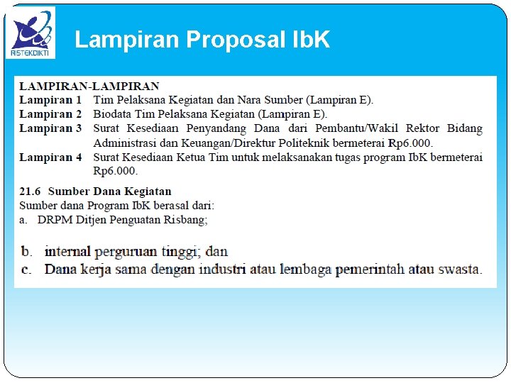 Lampiran Proposal Ib. K 