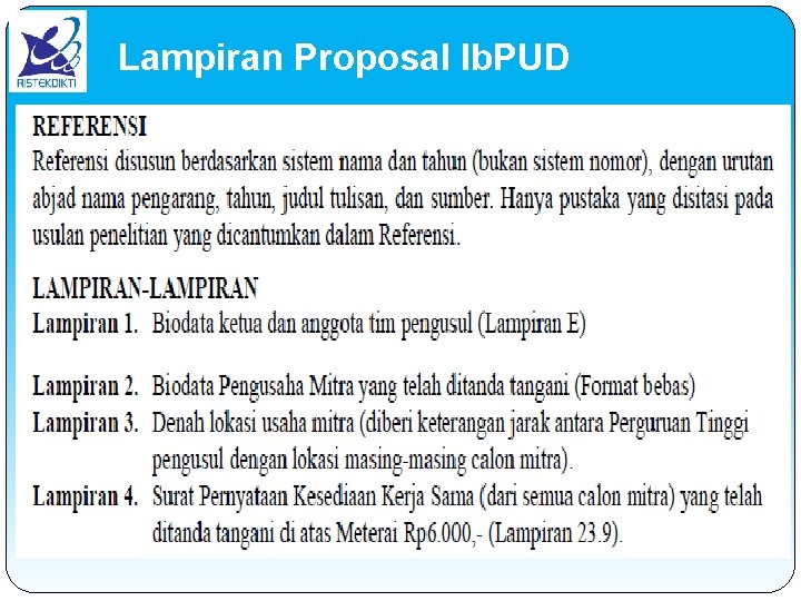 Lampiran Proposal Ib. PUD 