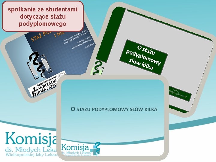 spotkanie ze studentami dotyczące stażu podyplomowego 