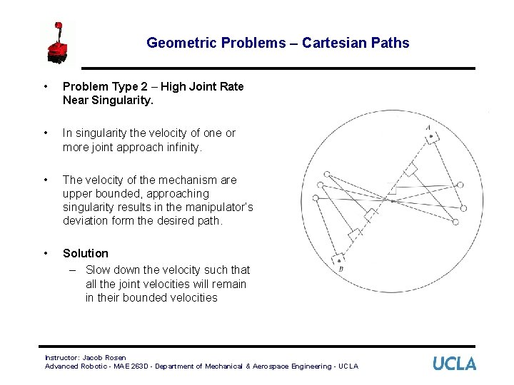 Geometric Problems – Cartesian Paths • Problem Type 2 – High Joint Rate Near