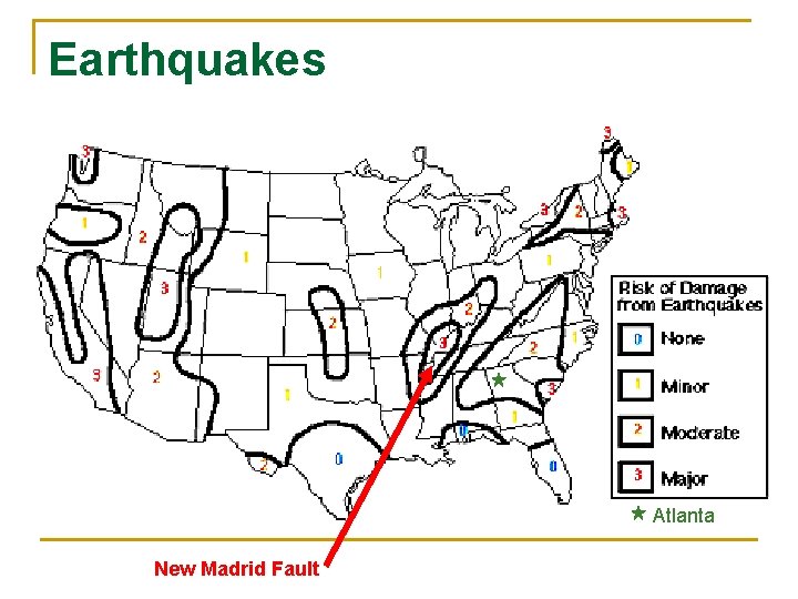 Earthquakes Atlanta New Madrid Fault 