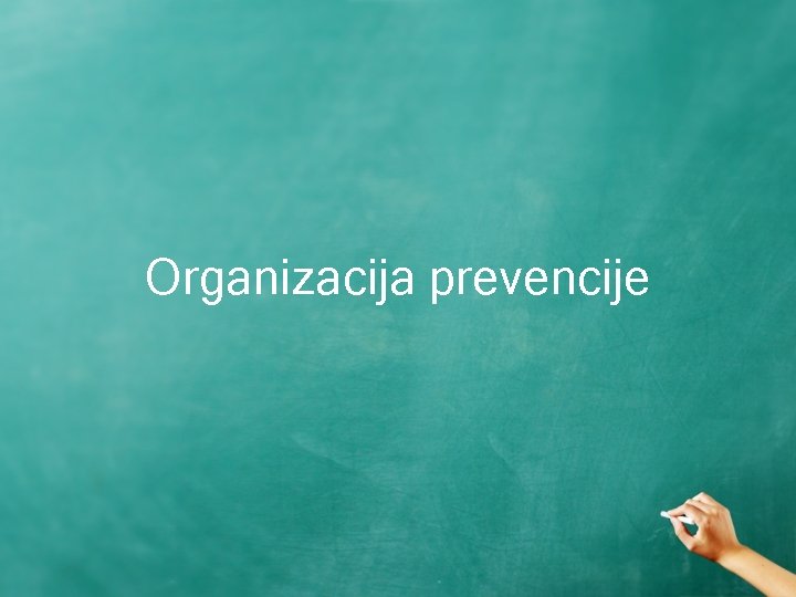 Organizacija prevencije 