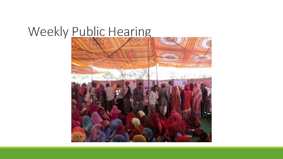 Weekly Public Hearing 