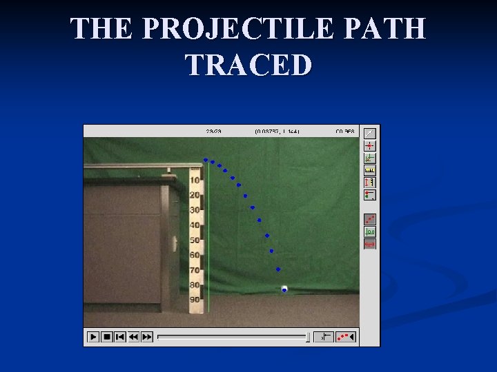 THE PROJECTILE PATH TRACED 