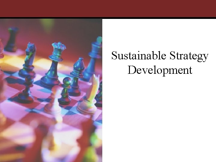 Sustainable Strategy Development 