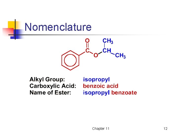 Nomenclature Chapter 11 12 