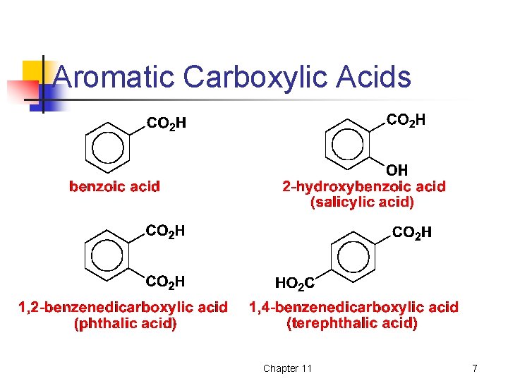 Aromatic Carboxylic Acids Chapter 11 7 