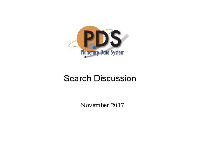 Search Discussion November 2017 