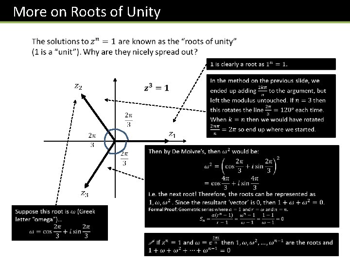 More on Roots of Unity 