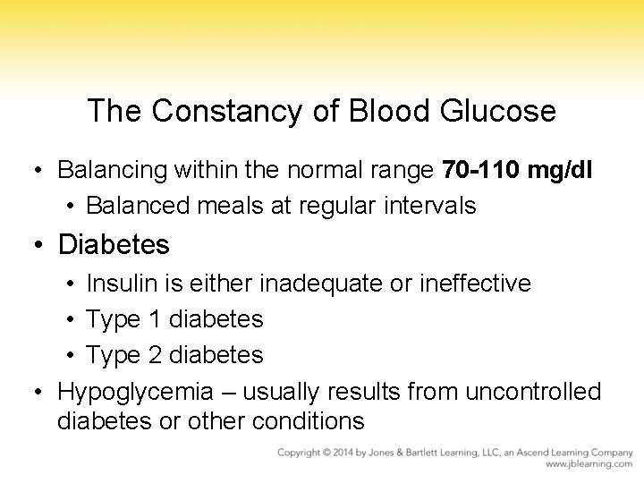 The Constancy of Blood Glucose • Balancing within the normal range 70 -110 mg/dl The Constancy of Blood Glucose • Balancing within the normal range 70 -110 mg/dl