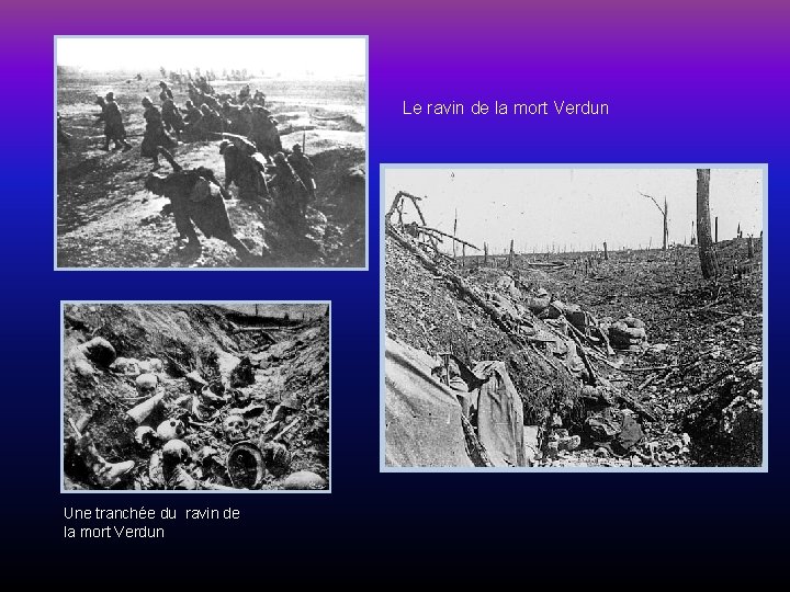 Le ravin de la mort Verdun Une tranchée du ravin de la mort Verdun