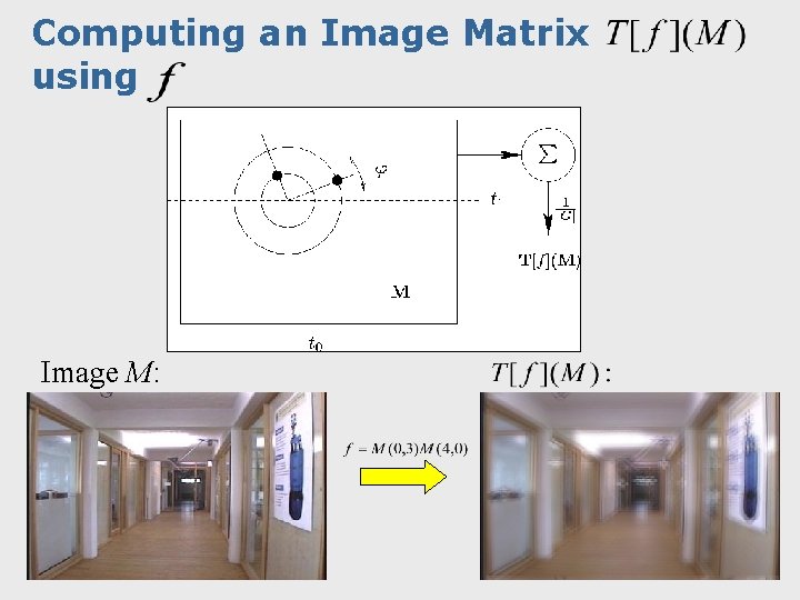 Computing an Image Matrix using Image M: 