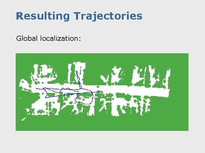 Resulting Trajectories Global localization: 