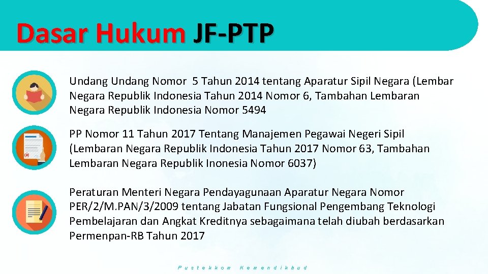Dasar Hukum JF-PTP Undang Nomor 5 Tahun 2014 tentang Aparatur Sipil Negara (Lembar Negara