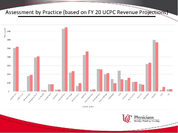 Assessment by Practice (based on FY 20 UCPC Revenue Projections) 