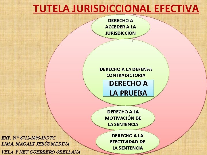 TUTELA JURISDICCIONAL EFECTIVA DERECHO A ACCEDER A LA JURISDICCIÓN DERECHO A LA DEFENSA CONTRADICTORIA