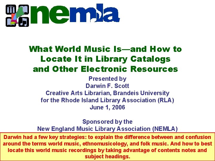What World Music Is—and How to Locate It in Library Catalogs and Other Electronic