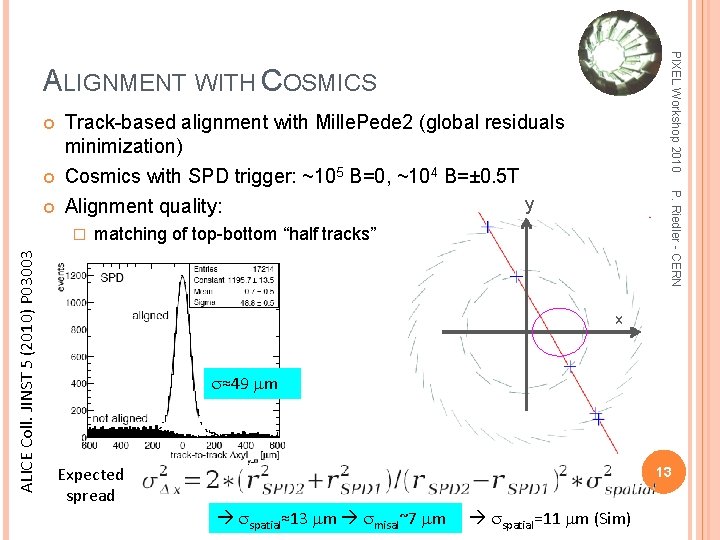PIXEL Workshop 2010 ALIGNMENT WITH COSMICS Track-based alignment with Mille. Pede 2 (global residuals