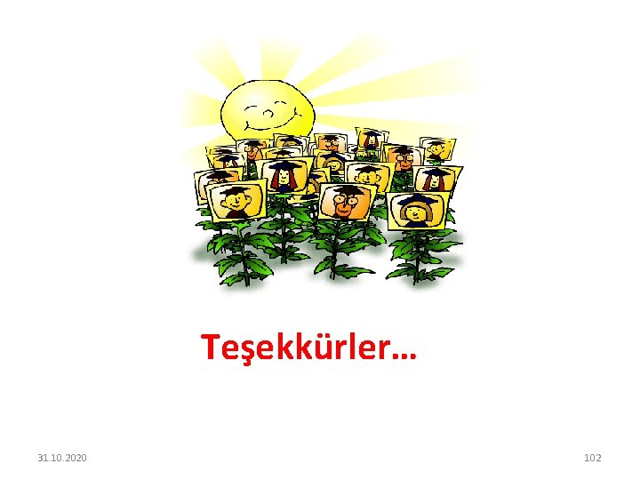 Teşekkürler… 31. 10. 2020 102 