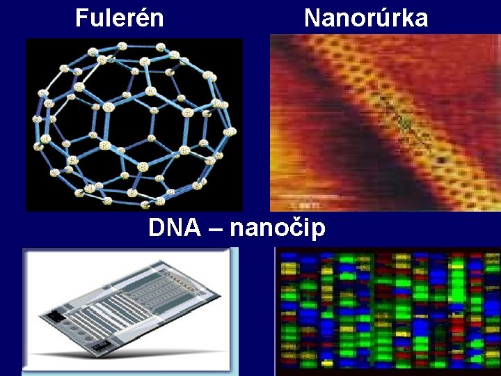 Fulerén Nanorúrka DNA – nanočip 