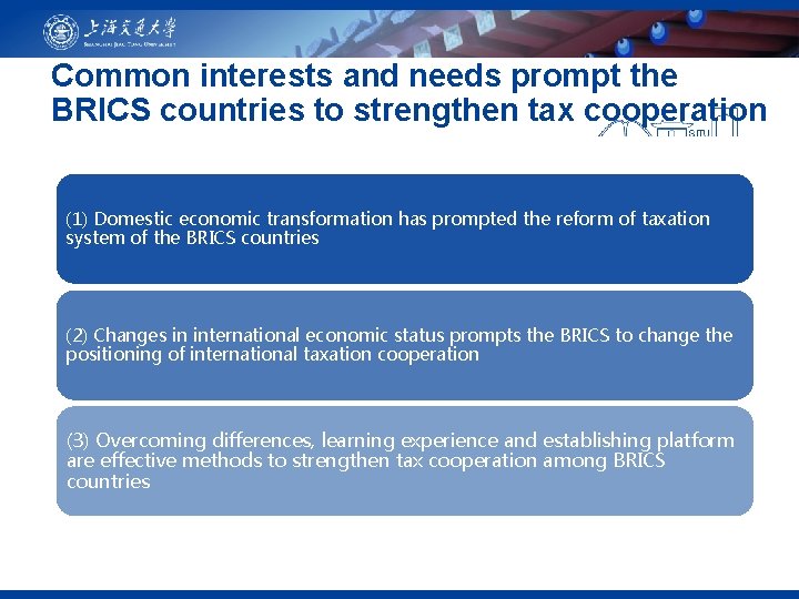 Common interests and needs prompt the BRICS countries to strengthen tax cooperation (1) Domestic